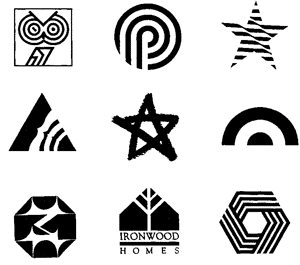 不同外形的圖形商標設計